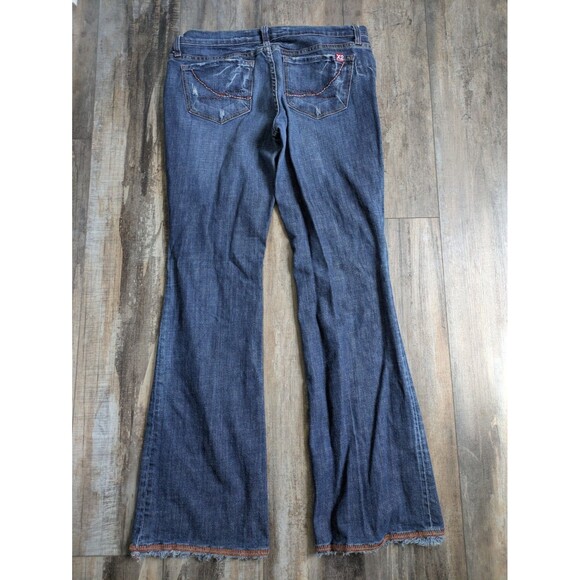 Express X2 Denim Laboratory Jeans Women's Size 31 Y2K 32" Inseam Flare - Picture 4 of 5